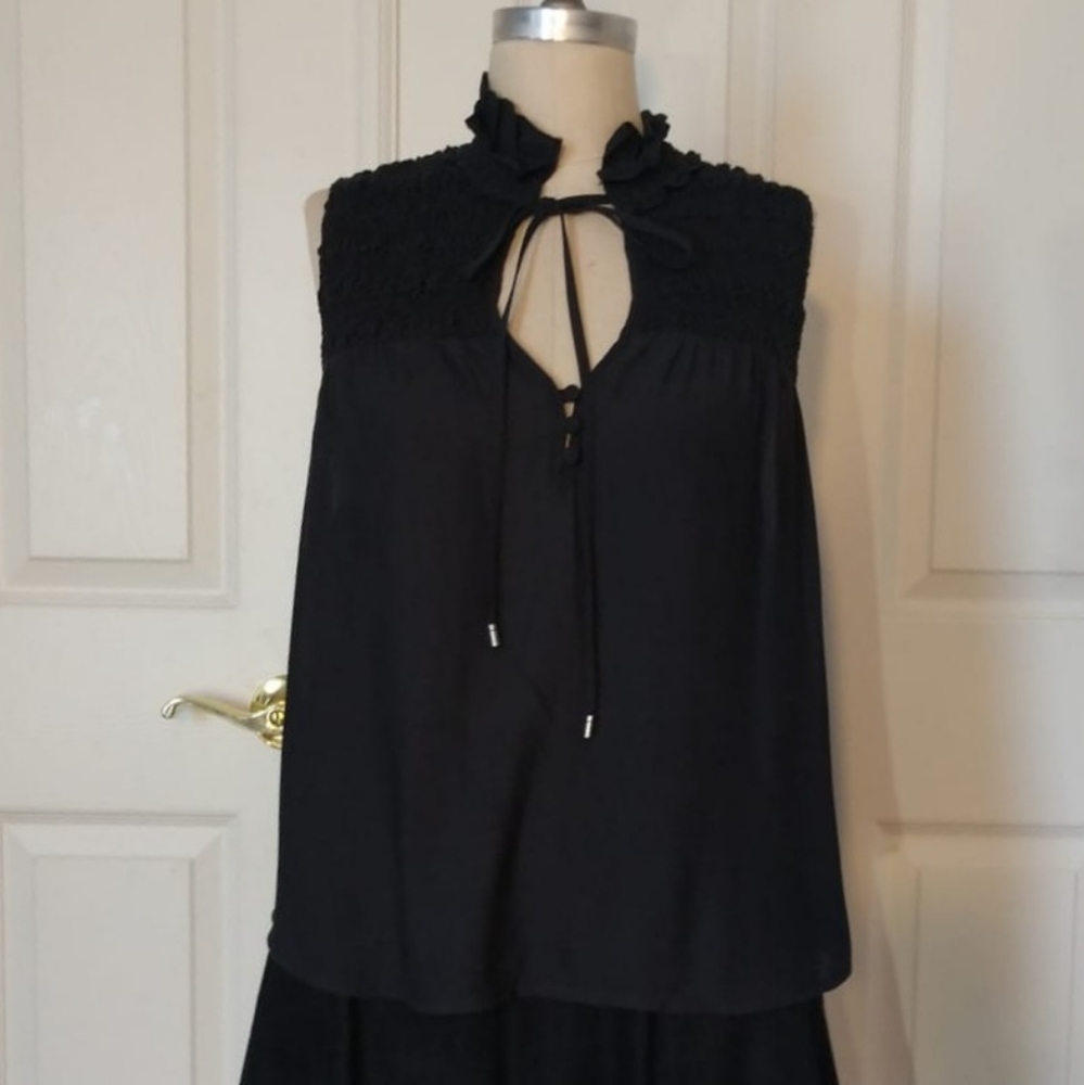 Free People Ruched Ruffle Tank Top - Picture 3 of 12